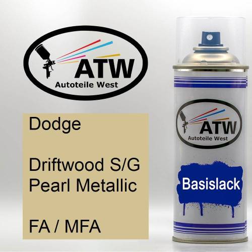 Dodge, Driftwood S/G Pearl Metallic, FA / MFA: 400ml Sprühdose, von ATW Autoteile West.